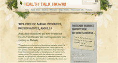 Desktop Screenshot of healthtalkhawaii.com