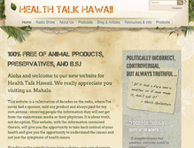 Tablet Screenshot of healthtalkhawaii.com